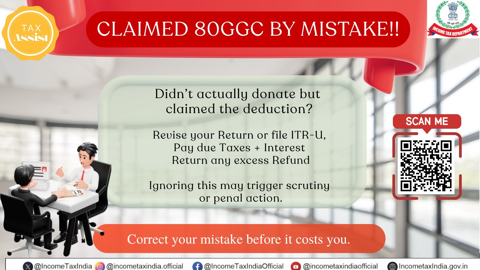 Income Tax Department Cracks Down on Fake Deductions and Exemptions in ITRs