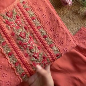 Floral Printed Round Neck Three-Quarter Sleeves Kurta with Palazzos