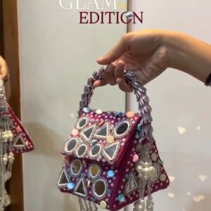 Glam Edition Pearl Embellished Mini Handbag
