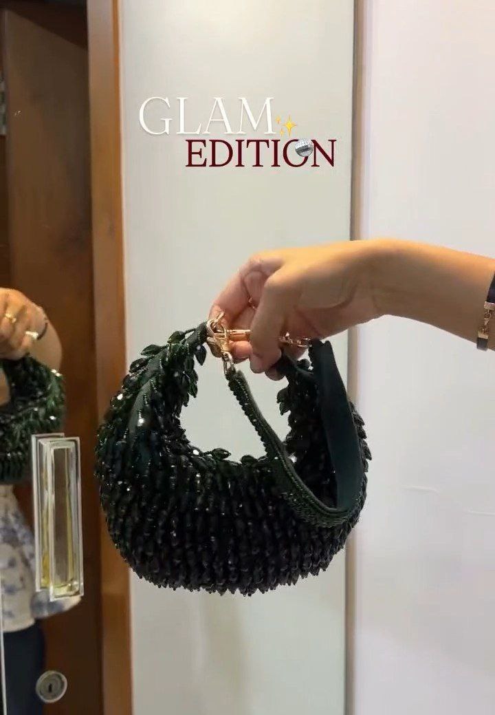 Glam Edition Pearl Embellished Mini Handbag - Image 5