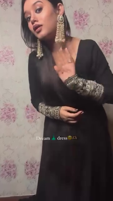 Black Designer Floor-Length Anarkali Set with Sequin Work Dupatta - Image 4